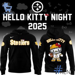 Premium quality and sleek design of Pittsburgh Steelers Hello Kitty hoodie.