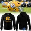 Eye-catching 1 Pittsburgh Steelers Yellow Helmet Hoodie designed to upgrade your everyday outfit.