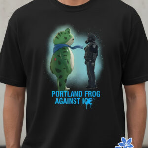 Premium quality and sleek design of Portland Frog Against Ice Shirt.