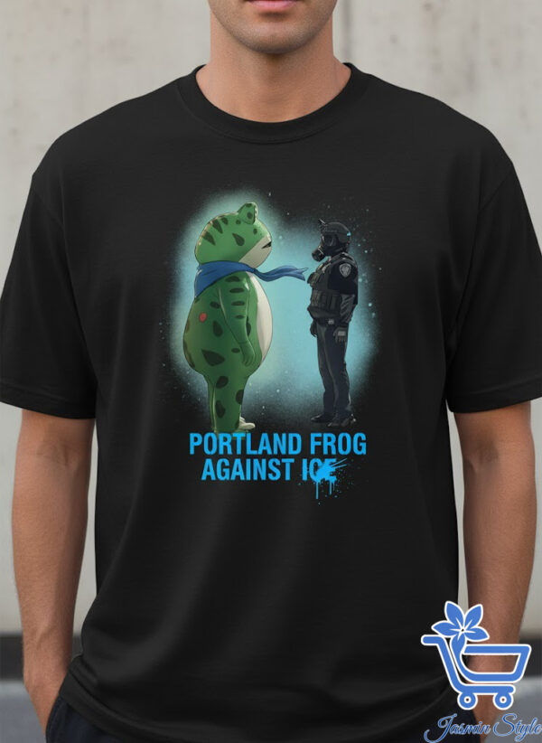 Premium quality and sleek design of Portland Frog Against Ice Shirt.