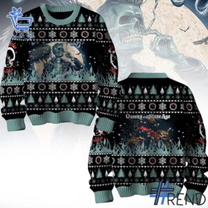 Sleek 1 Queens Of The Stone Age Christmas Sweater that complements both casual and streetwear styles.