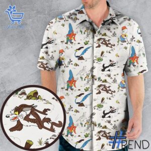Fresh seasonal style featuring Retro Bugs Looney Tunes Hawaiian Shirt.