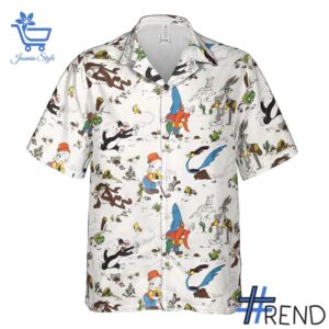 Fresh seasonal style featuring Retro Bugs Looney Tunes Hawaiian Shirt.
