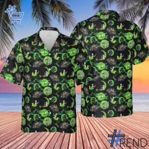 Fresh seasonal style featuring Rick and Morty Pattern Hawaiian Shirt.