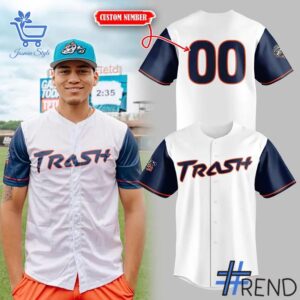 Premium quality and sleek design of Rocket City Trash Panda Trash Jersey.