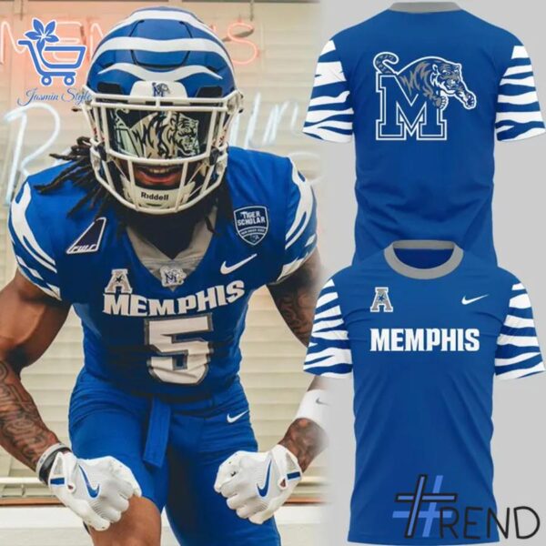 Fresh seasonal style featuring Royal Memphis Tigers Football Gameday T Shirt.