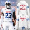Eye-catching 1 SMU Mustangs Football White Out Hoodie designed to upgrade your everyday outfit.