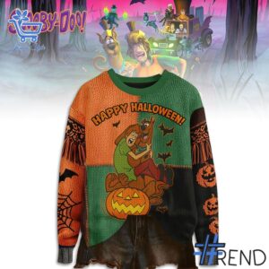 Scooby Doo Happy Halloween Sweater brings a fresh edge to your everyday outfit.