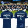 Fresh seasonal style featuring Seattle Mariners We Own AL West Division Champions Locker Room Tshirt.