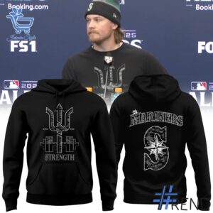 Sleek 1 Seattle Mariners STRENGTH Hoodie that complements both casual and streetwear styles.