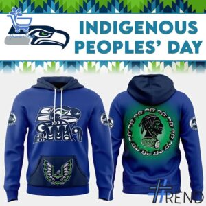 Sleek 1 Seattle Seahawks Native American Heritage Night Hoodie with bold design accents and flawless fit.