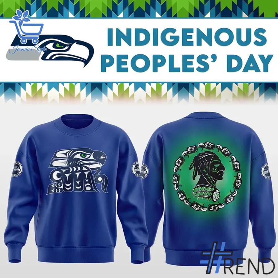 Sleek 2 Seattle Seahawks Native American Heritage Night Hoodie with bold design accents and flawless fit.