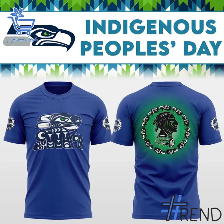Sleek 3 Seattle Seahawks Native American Heritage Night Hoodie with bold design accents and flawless fit.