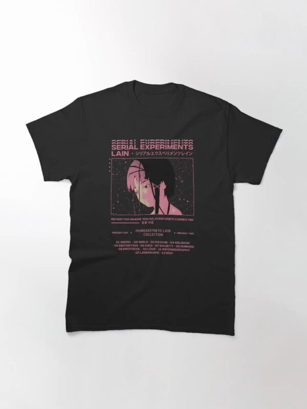 Premium quality and sleek design of Serial Experiments Lain Aesthetic T Shirt.