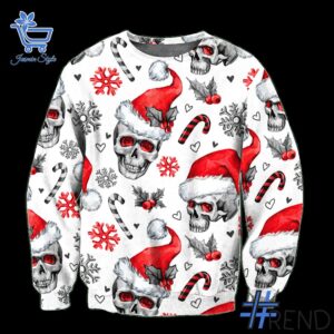 Express your true style with Skull Merry Christmas Hoodie.