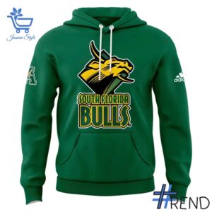 Sleek 2 South Florida Bulls football 2025 Robo Bull Hoodie that complements both casual and streetwear styles.