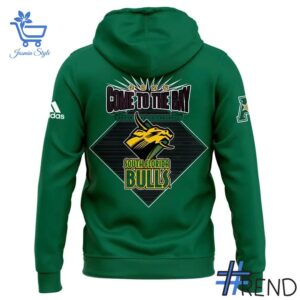 Sleek 3 South Florida Bulls football 2025 Robo Bull Hoodie that complements both casual and streetwear styles.