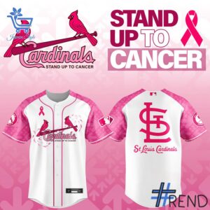 The latest design trend captured perfectly in 1 St Louis Cardinals Stand up to Cancer Jersey.