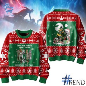 Sleek 1 Star Wars May The Force Light Your Sweater that complements both casual and streetwear styles.