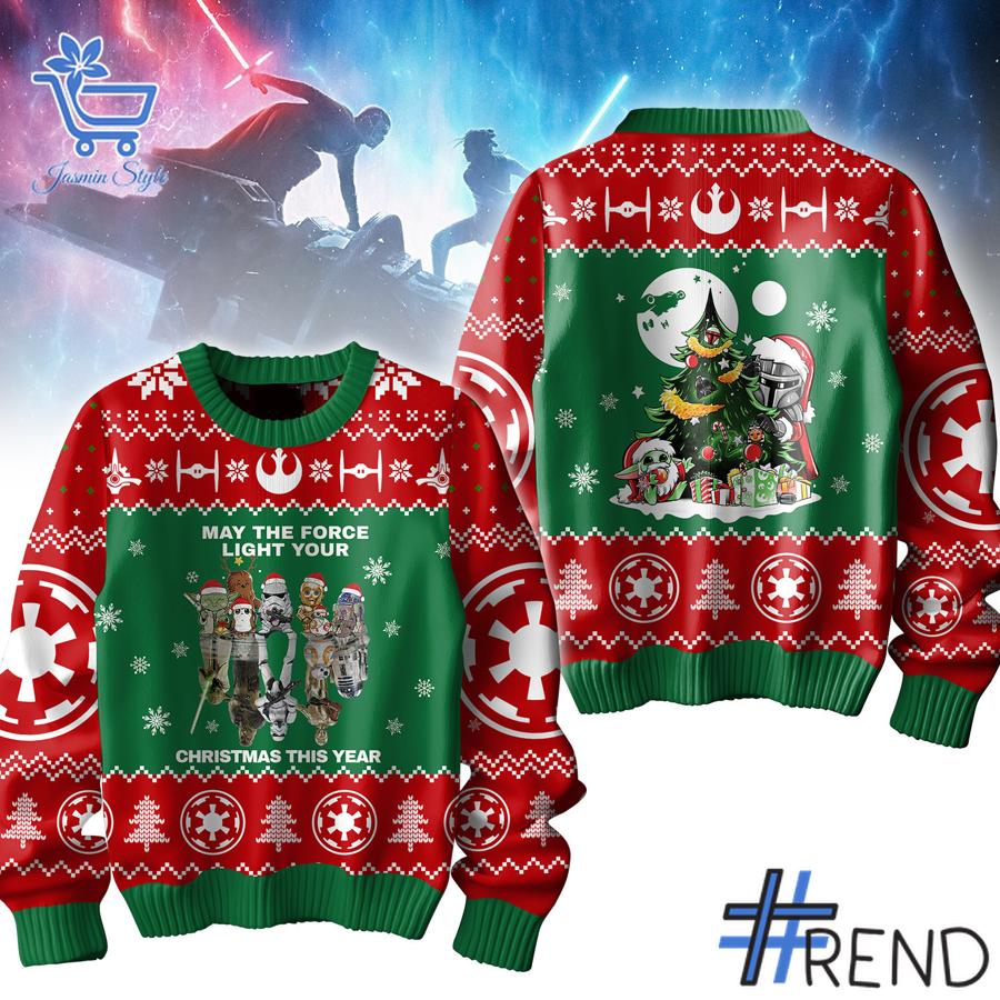 Sleek 1 Star Wars May The Force Light Your Sweater that complements both casual and streetwear styles.