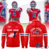 Sleek 1 Stony Brook Seawolves football Red Out Uniform Hoodie with bold design accents and flawless fit.