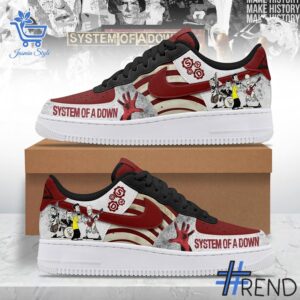 Sleek 1 System of A Down Air Force Shoes that complements both casual and streetwear styles.