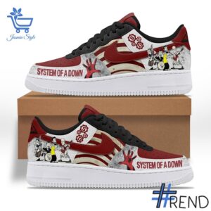 Sleek 2 System of A Down Air Force Shoes that complements both casual and streetwear styles.