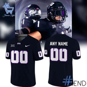 A timeless essential that elevates every outfit: 1 TCU Horned Frogs Dark Mode Football Jersey.