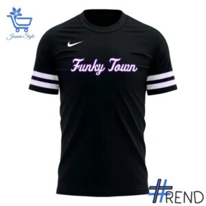 TCU Horned Frogs Football Funky Town T shirt brings a fresh edge to your everyday outfit.