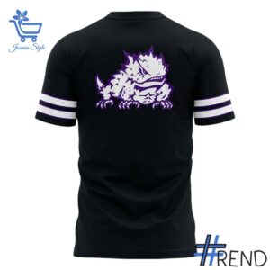 A timeless essential that elevates every outfit: 3 TCU Horned Frogs Football Funky Town T shirt.