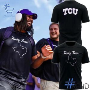 Premium quality and sleek design of TCU Horned Frogs Funky Town Shirt.