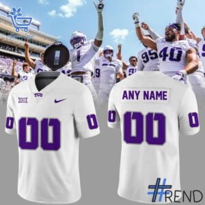 Fresh seasonal style featuring TCU Horned Frogs White Out Football Jersey.