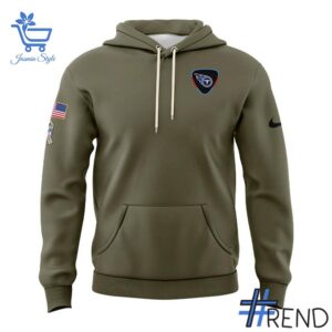 Eye-catching 2 Tennessee Titans Salute To Service Hoodie designed to upgrade your everyday outfit.