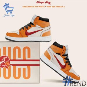 The latest design trend captured perfectly in 1 The '76 Tampa Bay Buccaneers Game Air Jordan Shoes.