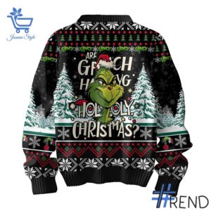 The Grinch Ho Ho Ho Christmas Sweater brings a fresh edge to your everyday outfit.