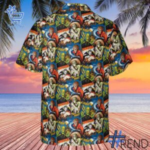 The latest design trend captured perfectly in 2 The Horror Dracula Frankenstein The Monster Hawaiian Shirt.