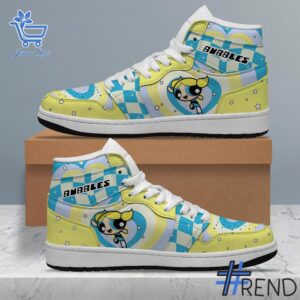 Sleek 1 The Powerpuff Girls Bubbles Air Jordan 1 that complements both casual and streetwear styles.