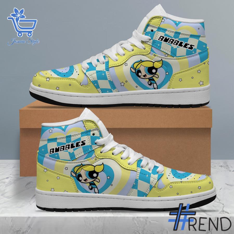 Sleek 1 The Powerpuff Girls Bubbles Air Jordan 1 that complements both casual and streetwear styles.