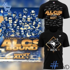 A timeless essential that elevates every outfit: 1 Toronto Blue Jays 2025 American NLCS Locker Room Shirt.