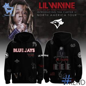 Premium quality and sleek design of Toronto Blue Jays Lil Wayne Tha Carter VI North America Hoodie.