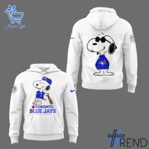 Premium quality and sleek design of Toronto Blue Jays Peanuts Snoopy Hoodie.