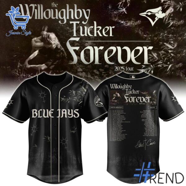 Premium quality and sleek design of Toronto Blue Jays Willoughby Tucker Forever Tour Jersey.