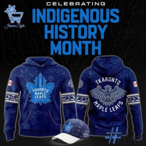 Sleek 1 Toronto Maple Leafs 2025 Indigenous History Month Hoodie that complements both casual and streetwear styles.