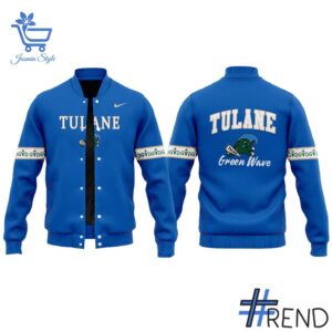Sleek 2 Tulane Green Wave First City Edition Uniform 2025 Baseball Jacket with bold design accents and flawless fit.