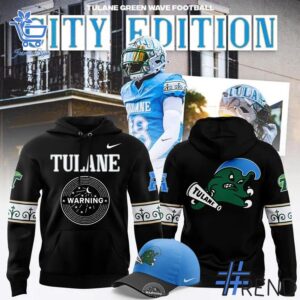 Sleek 1 Tulane Green Wave Football City Edition Hoodie with bold design accents and flawless fit.