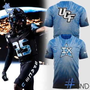 A timeless essential that elevates every outfit: 1 UCF Knights football 2025 Space Uniform Shirt.