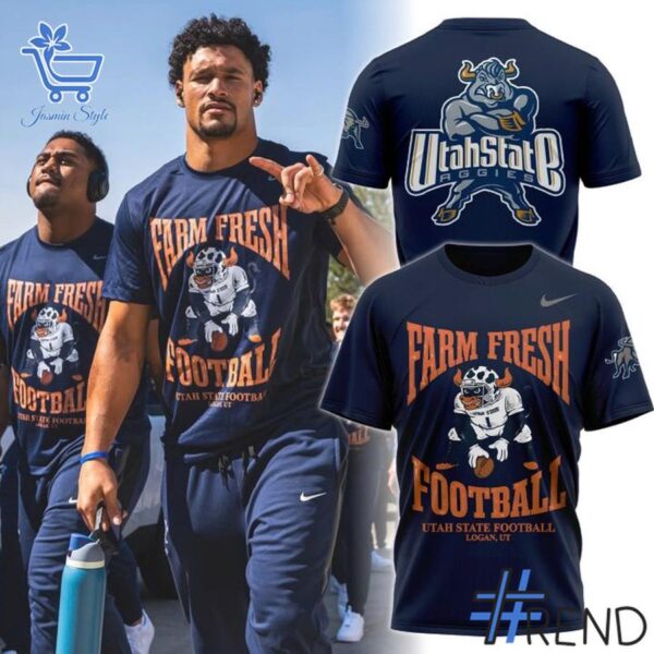 The latest design trend captured perfectly in 1 Utah State Farm Fresh Shirt.