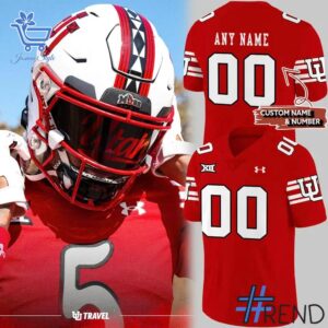 Premium quality and sleek design of Utah Utes Football Gameday Custom Jersey jpg.
