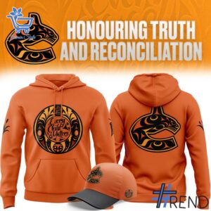Sleek 1 Vancouver Canucks x 2025 Truth And Reconciliation Day Hoodie that complements both casual and streetwear styles.