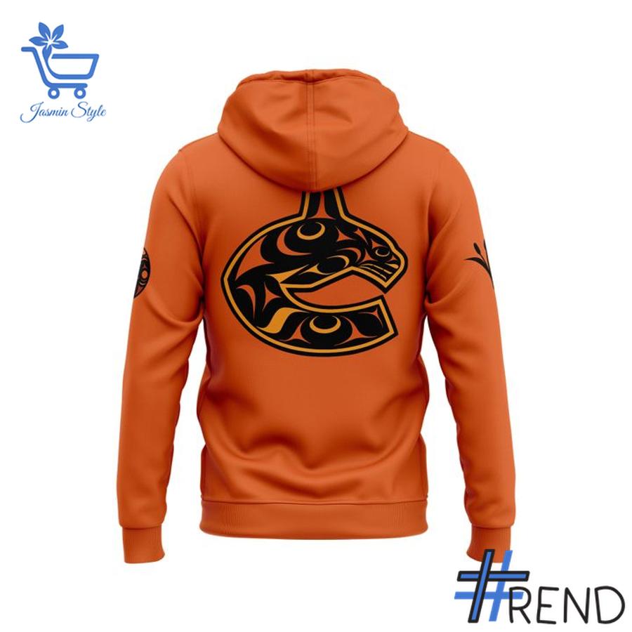 Sleek 3 Vancouver Canucks x 2025 Truth And Reconciliation Day Hoodie that complements both casual and streetwear styles.